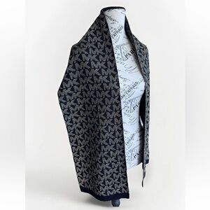 michael kors logo scarf black